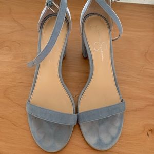 Blue grey Jessica Simpson heels